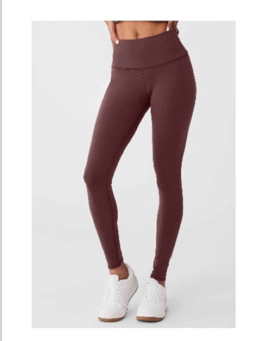 ALO Yoga High-Waist Airbrush Legging - Cherry Cola